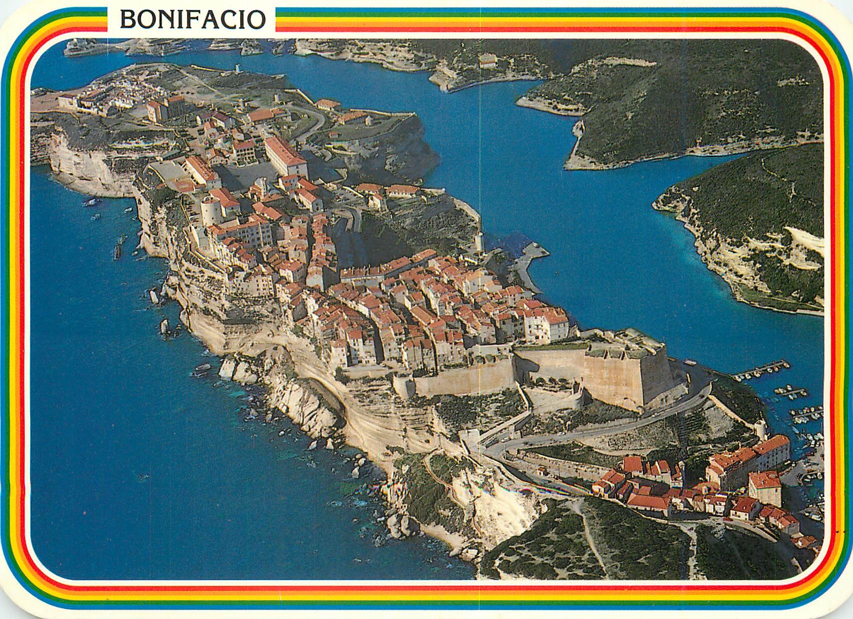 CPM Charmes et Couleurs de la Corse Bonifacio Vue panoramique sur la citadelle 