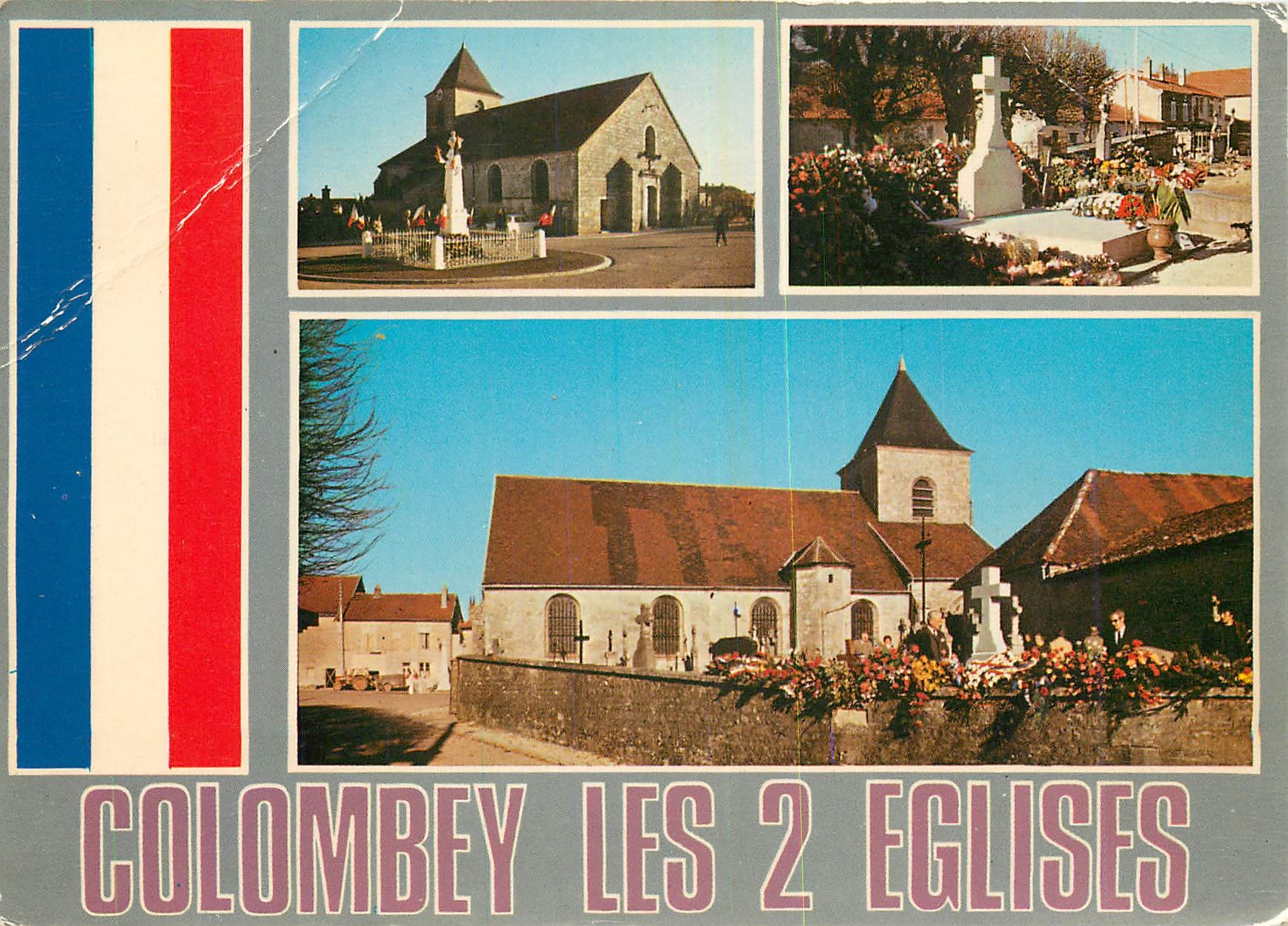 CPM Colombey les Deux Eglises (Haute Marne) Place de l'Eglise General de Gaulle