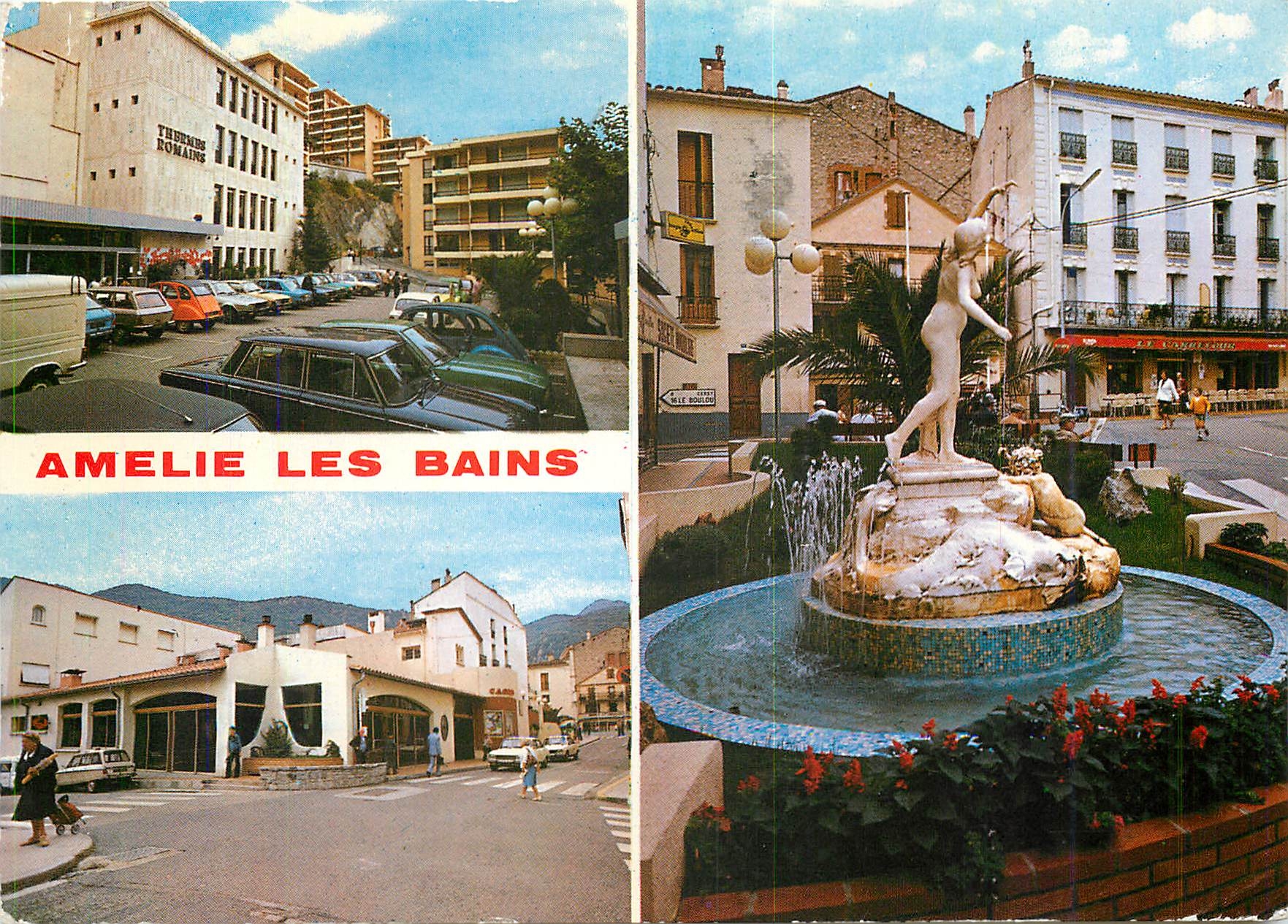 Amélie-les-Bains — Thermes Romaines et place centrale — Éditions d'Art Larrey
