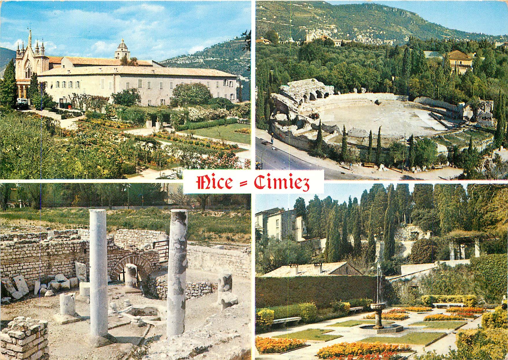 CPM Nice Cote d'Azur French Riviera Le Monastere les arenes vestiges romains les Jardins