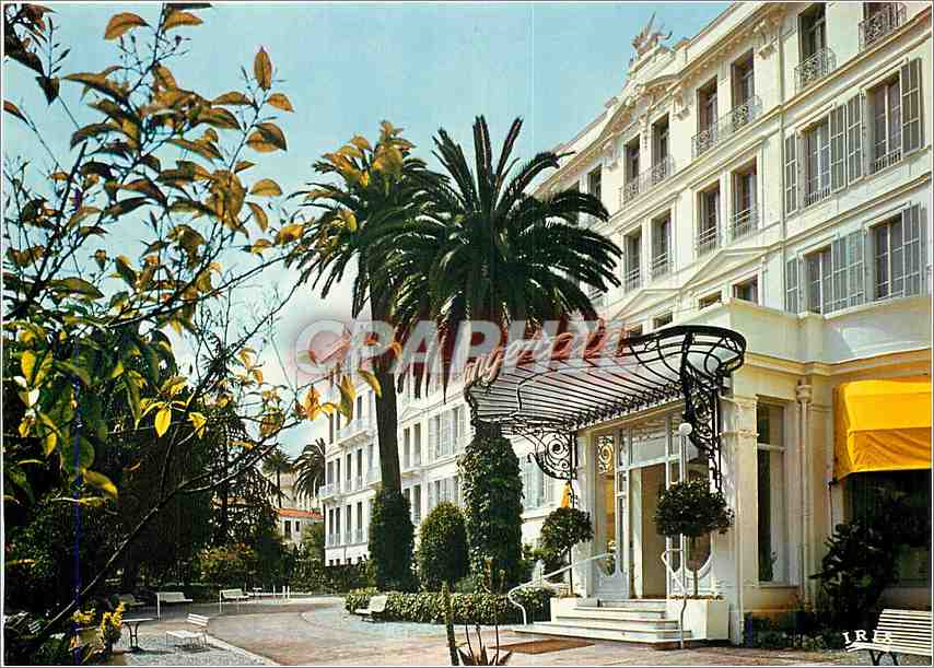 CPM L'Orangeraie rue Partouneaux Menton l'entree