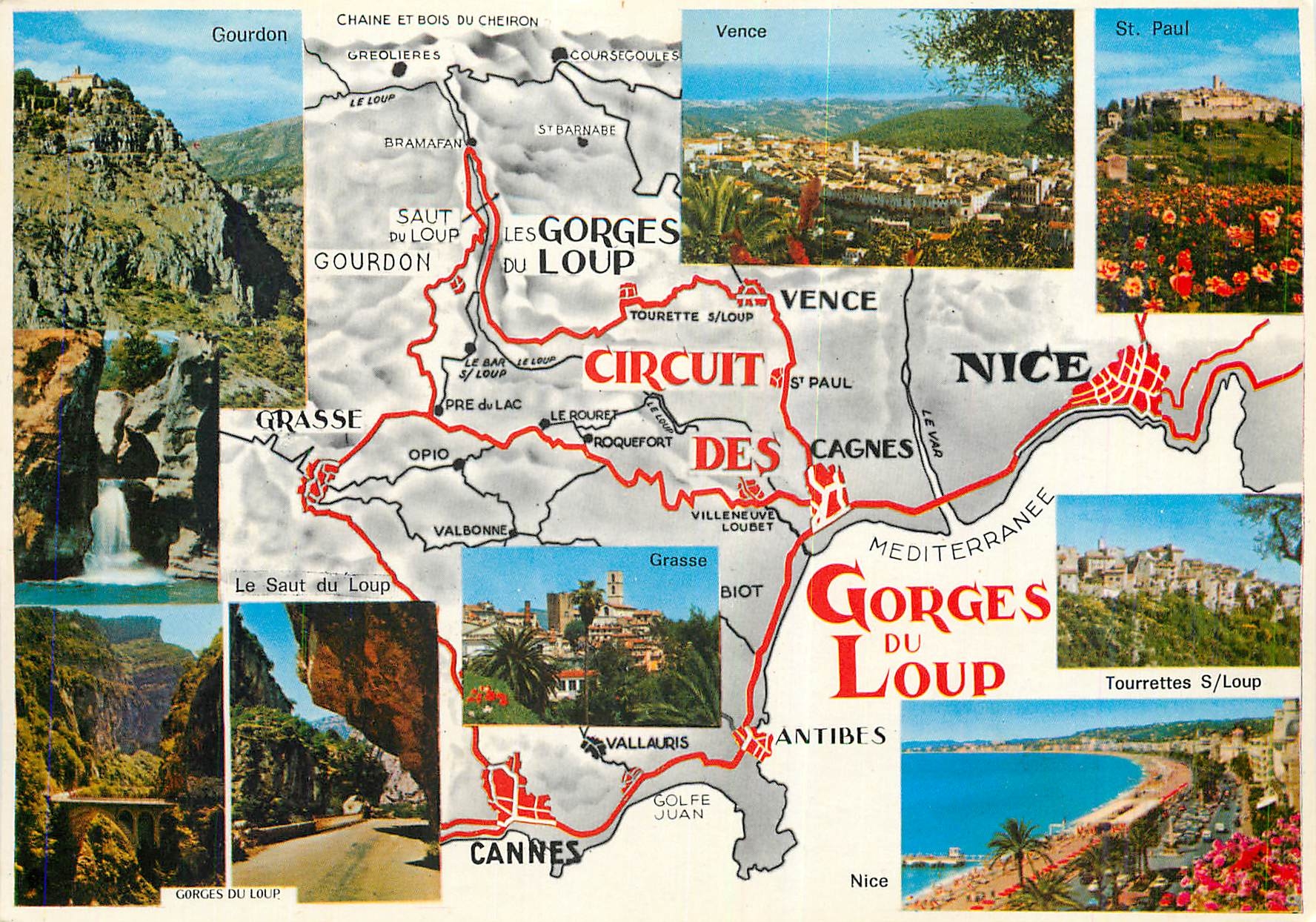 CPM Cote d'Azur French Riviera Excursion des Cerges du Coup Courdon