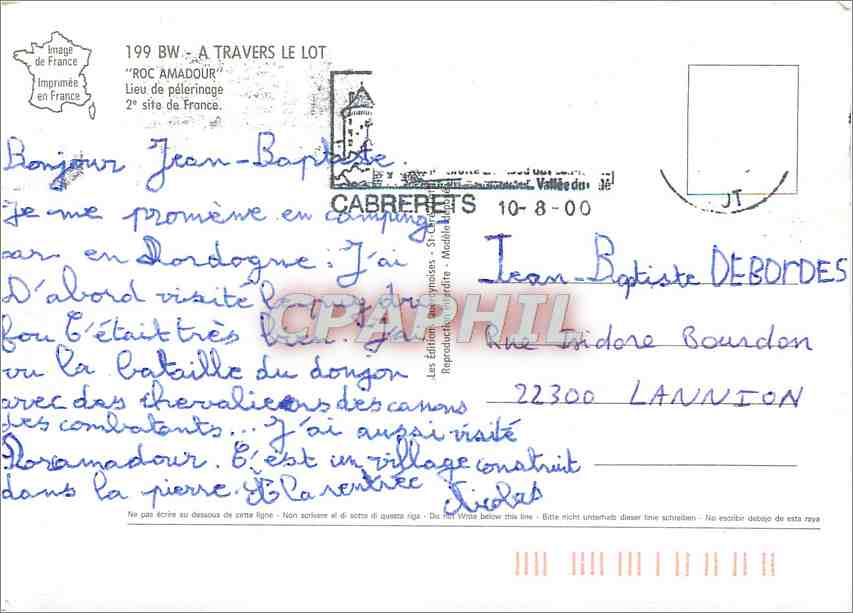 Roc Amadour — Château sur falaise — Éditions de France — Reverso