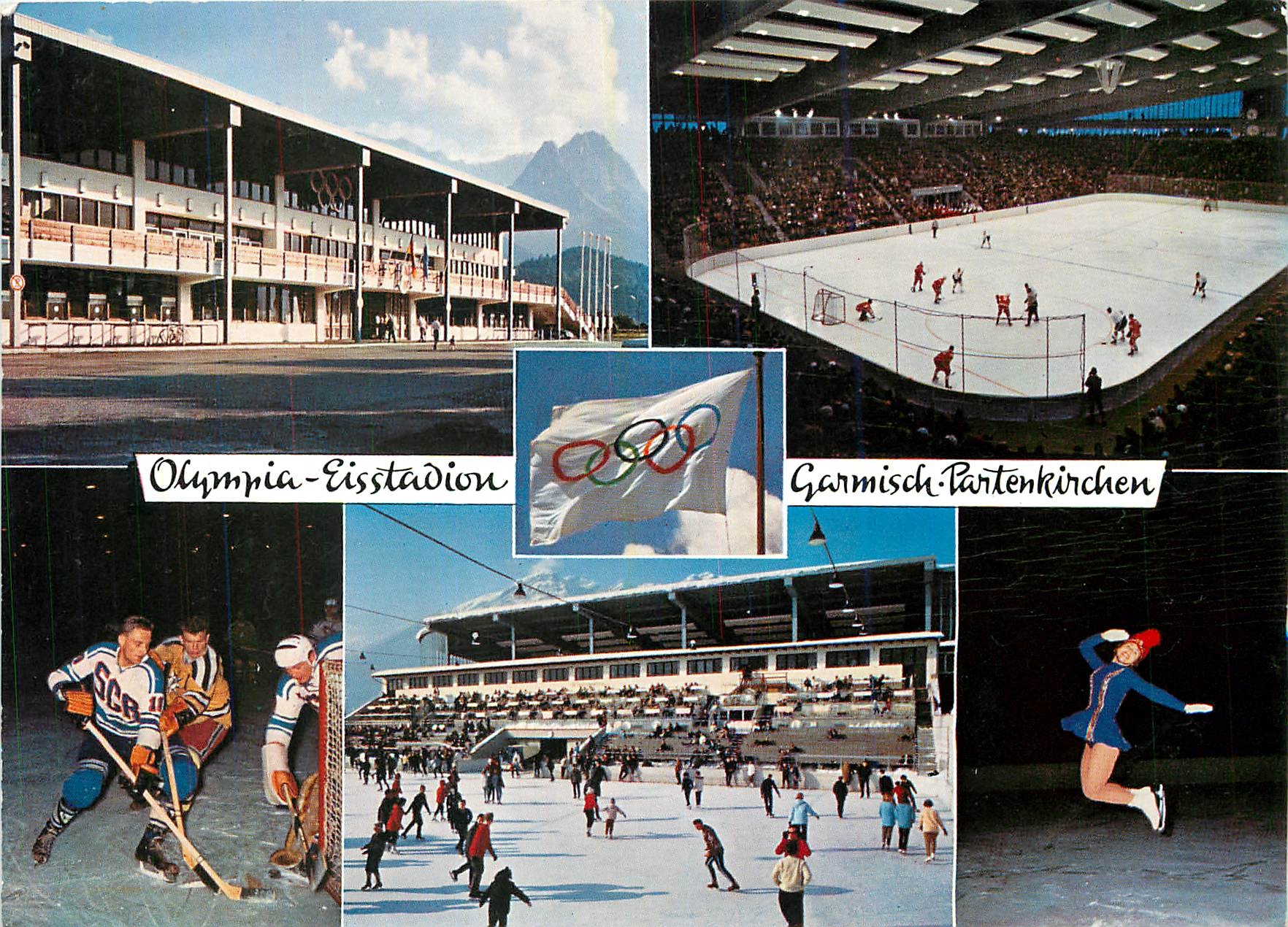 CPM Olympia Eisstadion Garmisch Partenkichen Hockey Patins a glaces Jeux Olympiques
