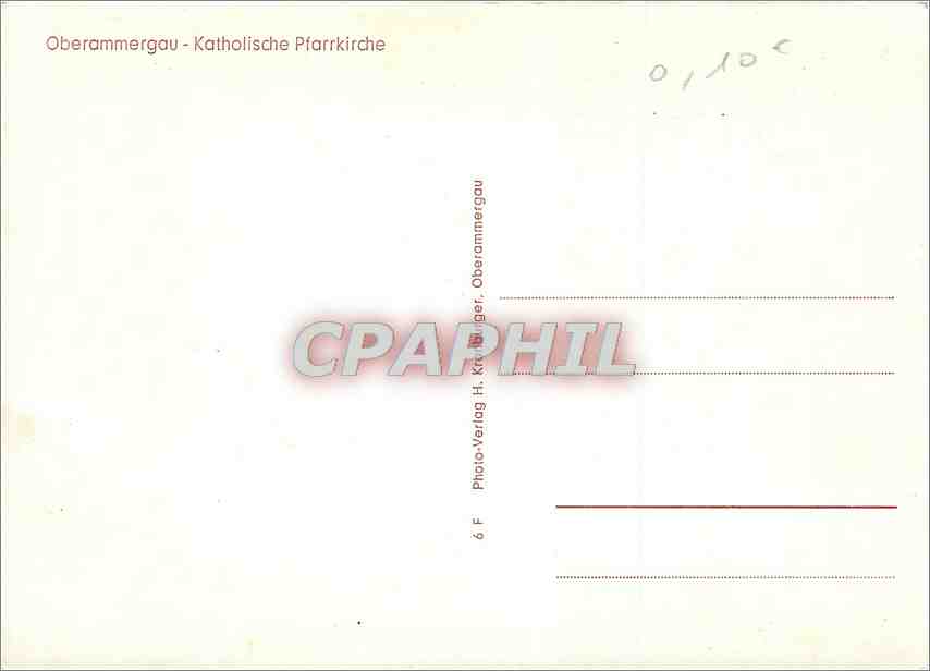 CPM Oberammergau Kathlische pfarrkiche — Rückseite