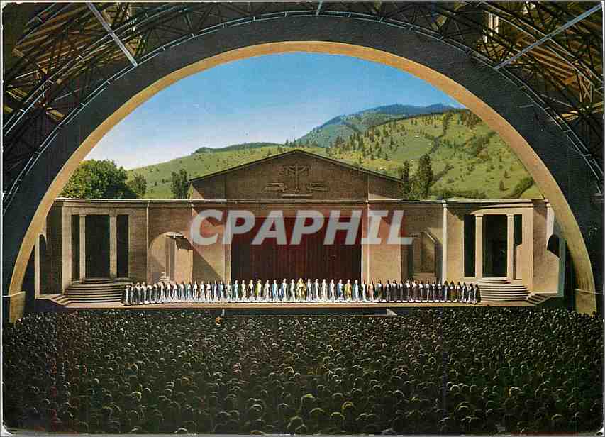 CPM Oberammergau Passionstheater Buhne mit chor