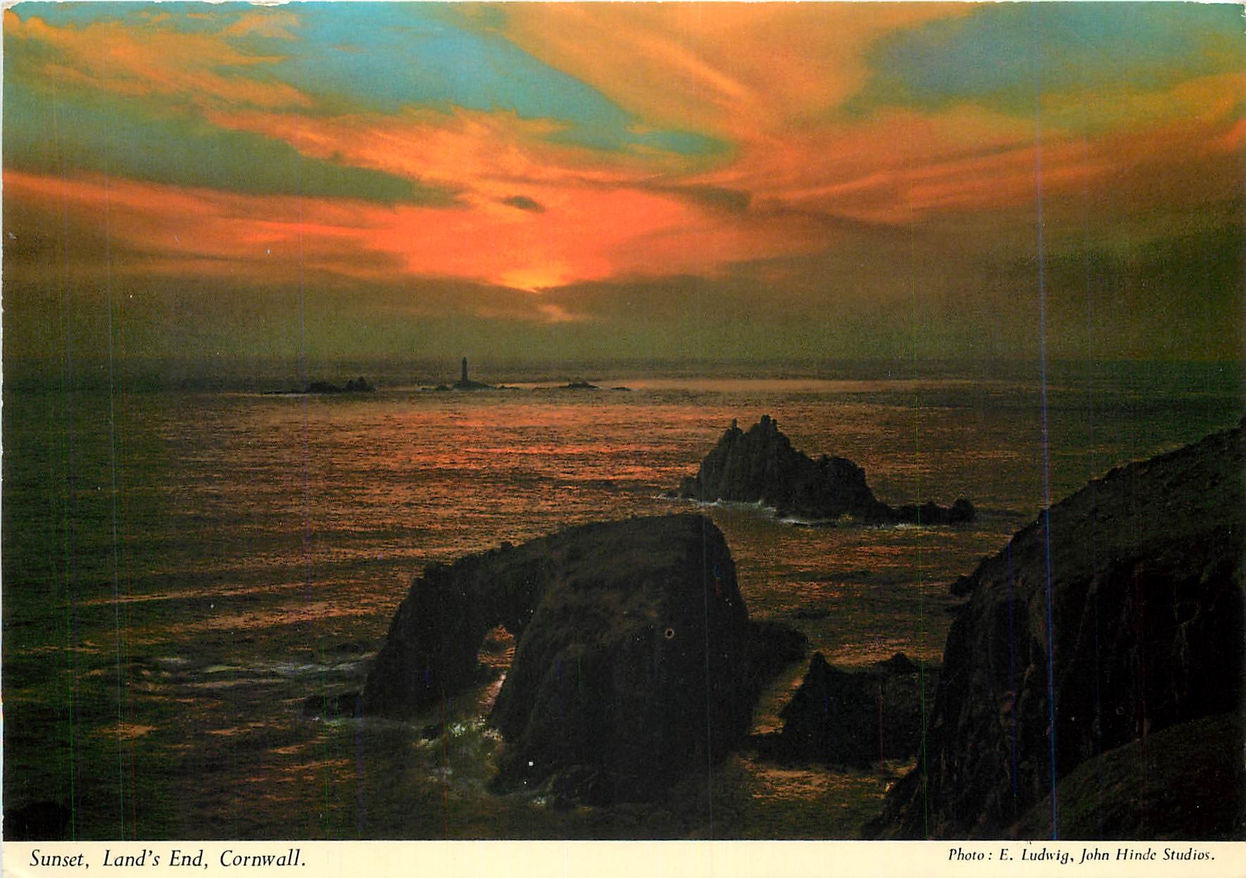 CPM Sunset land's End Cornwall