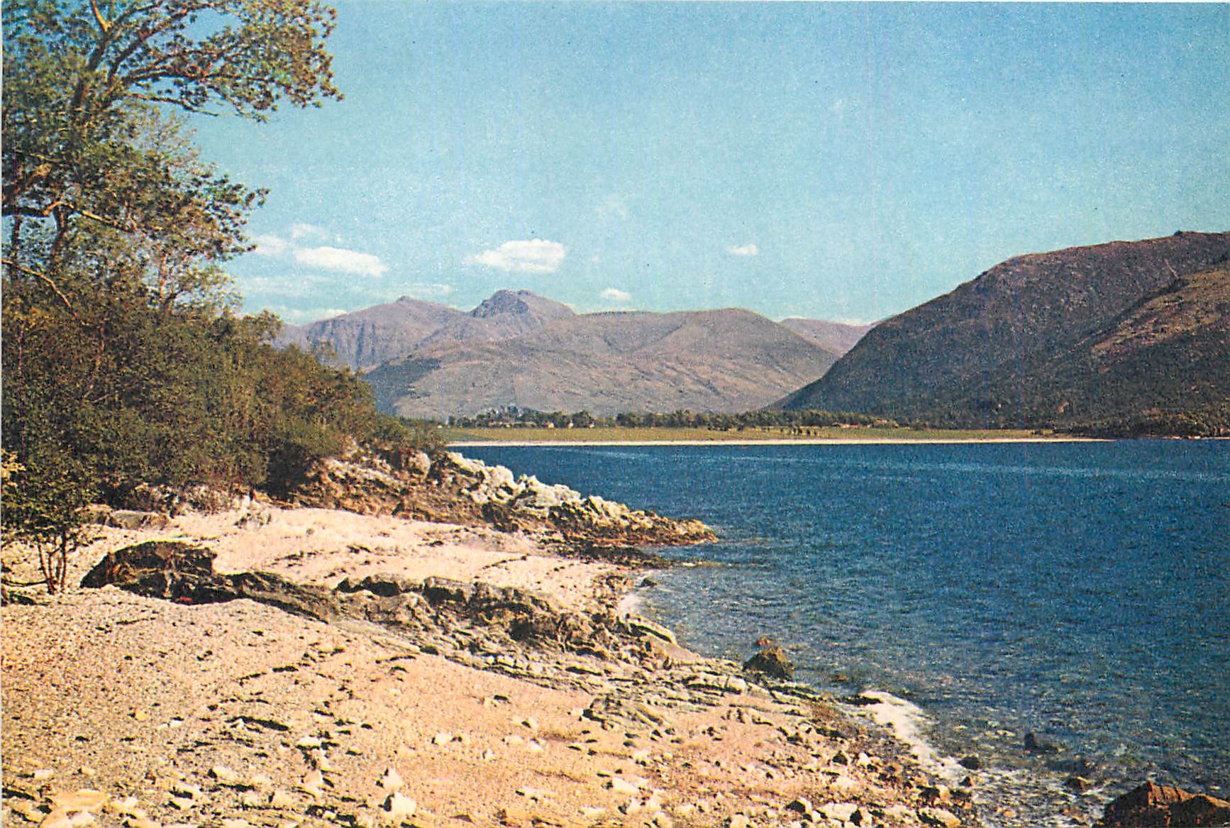 CPM Loch linnhe and the Glencoe Mountains From Onich Inverness shire