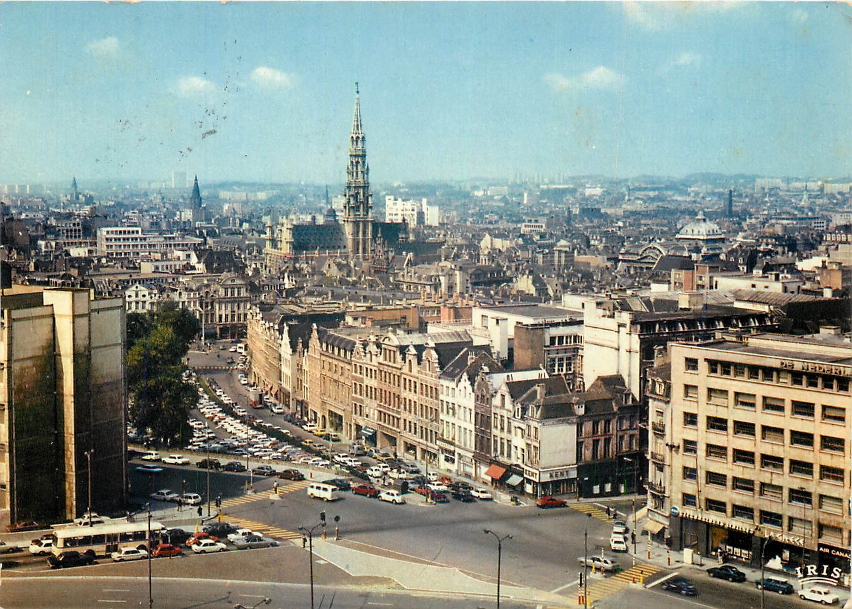 CPM Bruxelles Panorama et Hotel de Ville