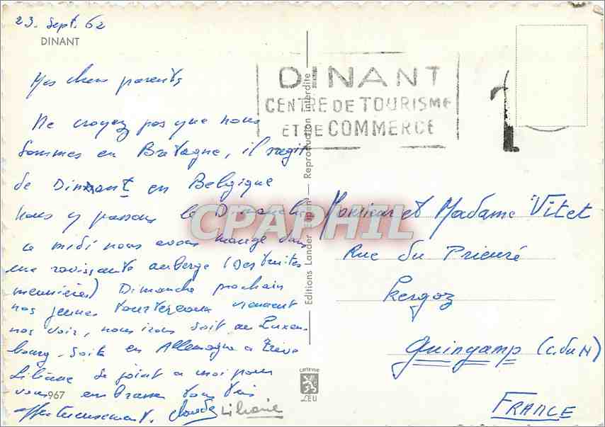 CPM Dinant — Rückseite
