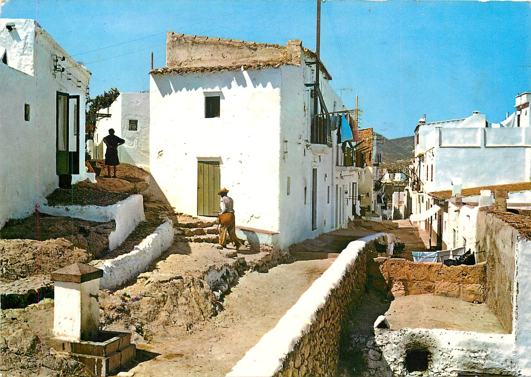 CPM Ibiza (Baleares) Detail du quartier de la Pena