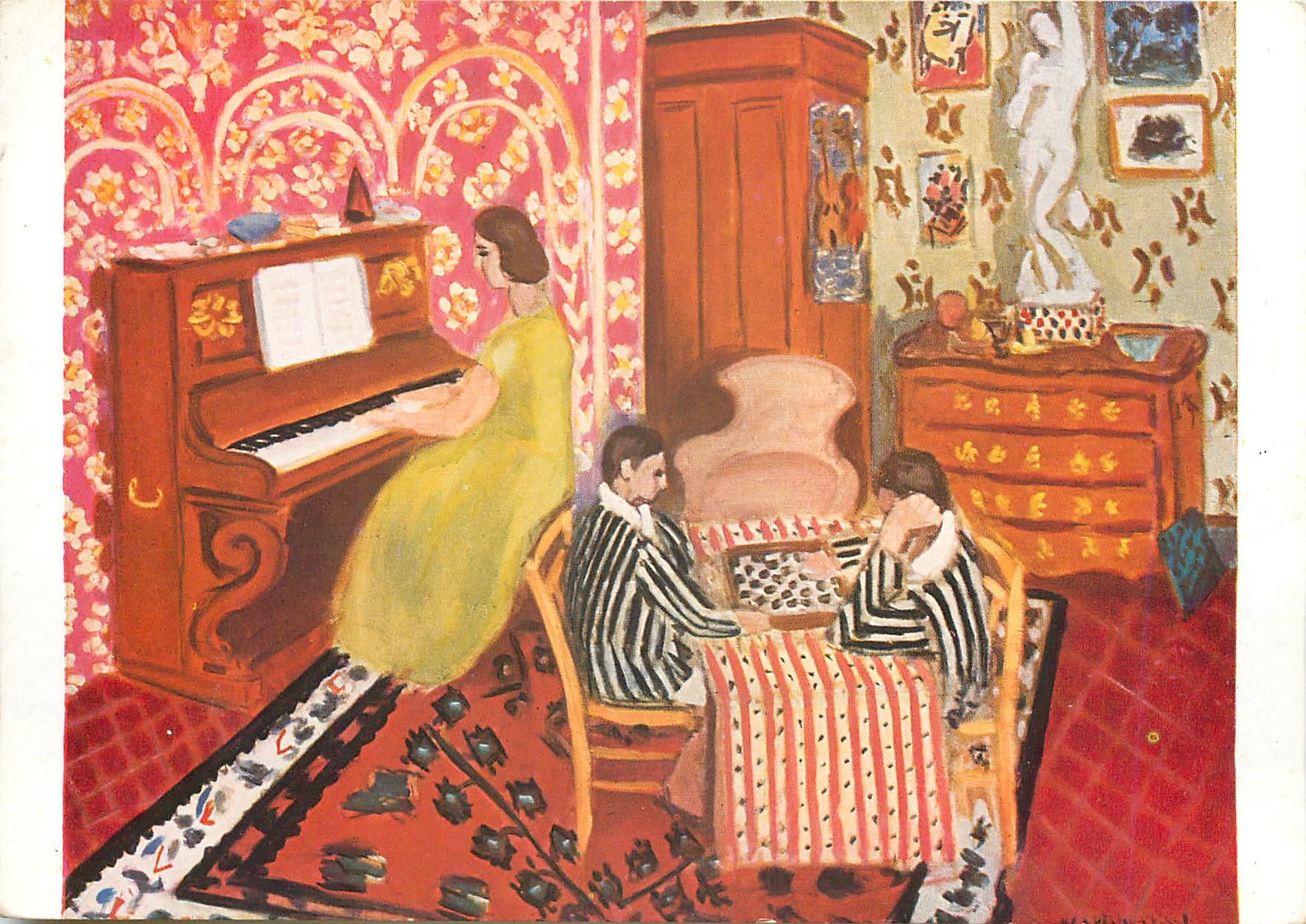 CPM Henri Matisse la pianiste et les joueurs de dames (1869)