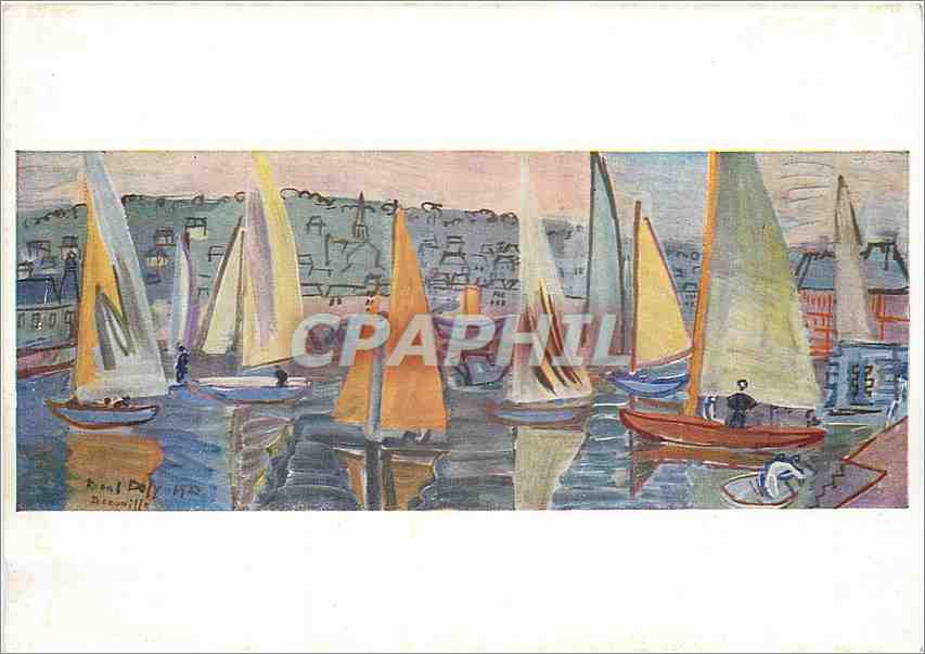 CPM Raoul dufy (1879 Yachts at deauville (In the collection of the Earl of Jersey)