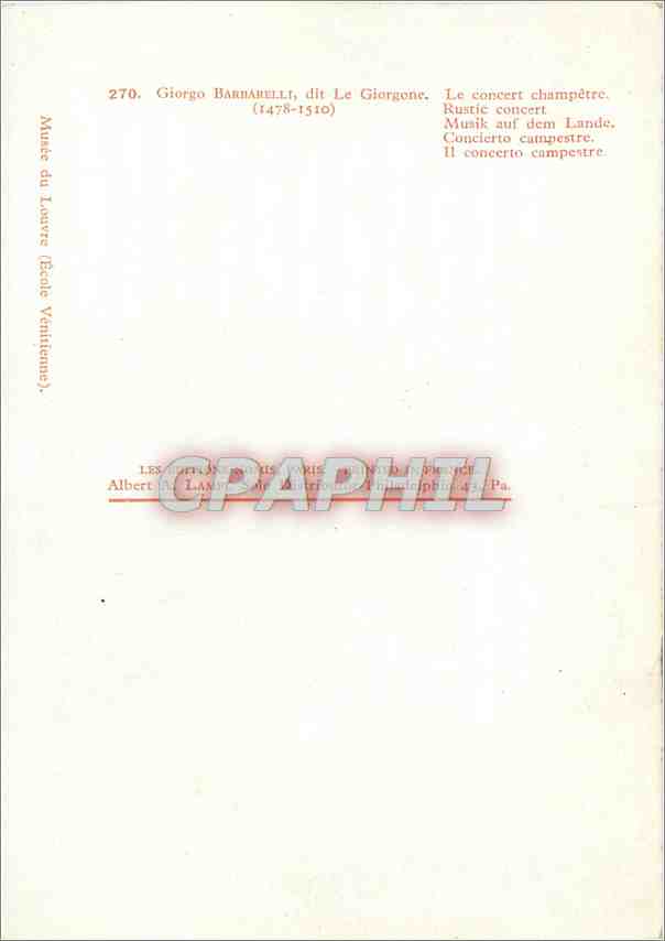 CPM Giorgo Rabbahell le concept chametre (1478 1510) — Rückseite