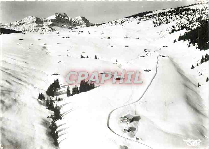 CPM Hauteluce (Savoie) alt 1150 m col des Saisies vue aerienne