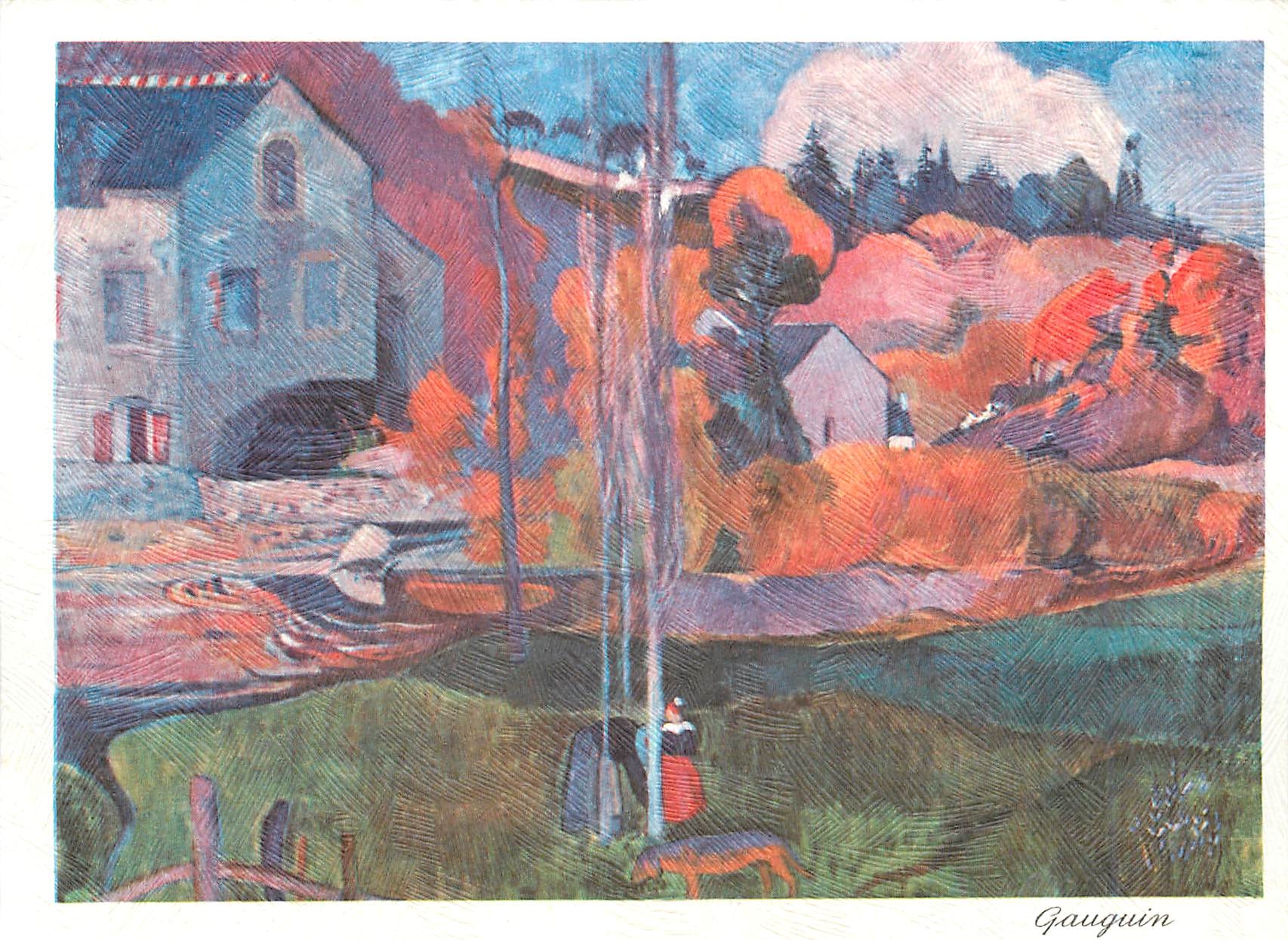 CPM Paul Gauguin (1848 1903) Paysages de Bretagne le Moulin