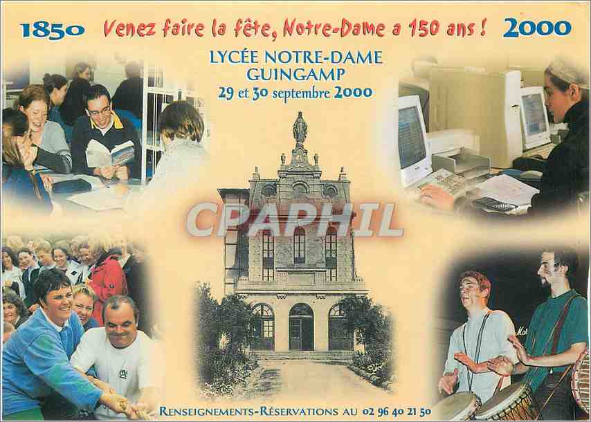 CPM 1850 venez faire la fete Notre Dame a 150 ans