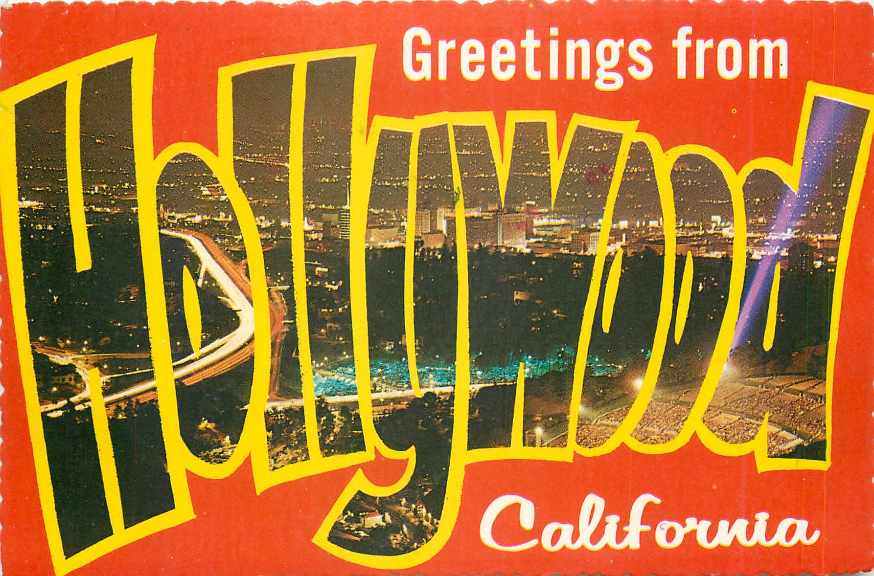 CPM Greetings from Hollywood Californias