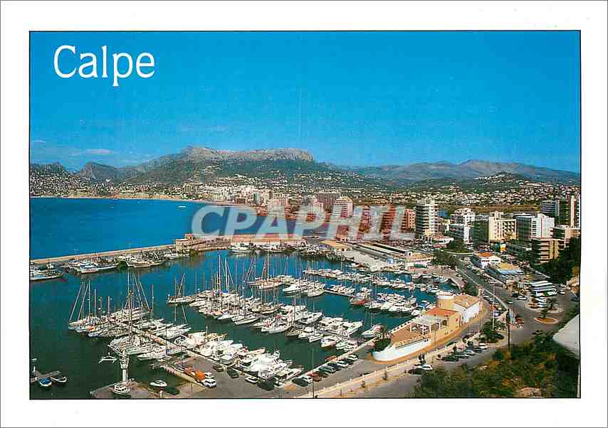 CPM Calpe (Alicante) Vista del Puerto y Playa