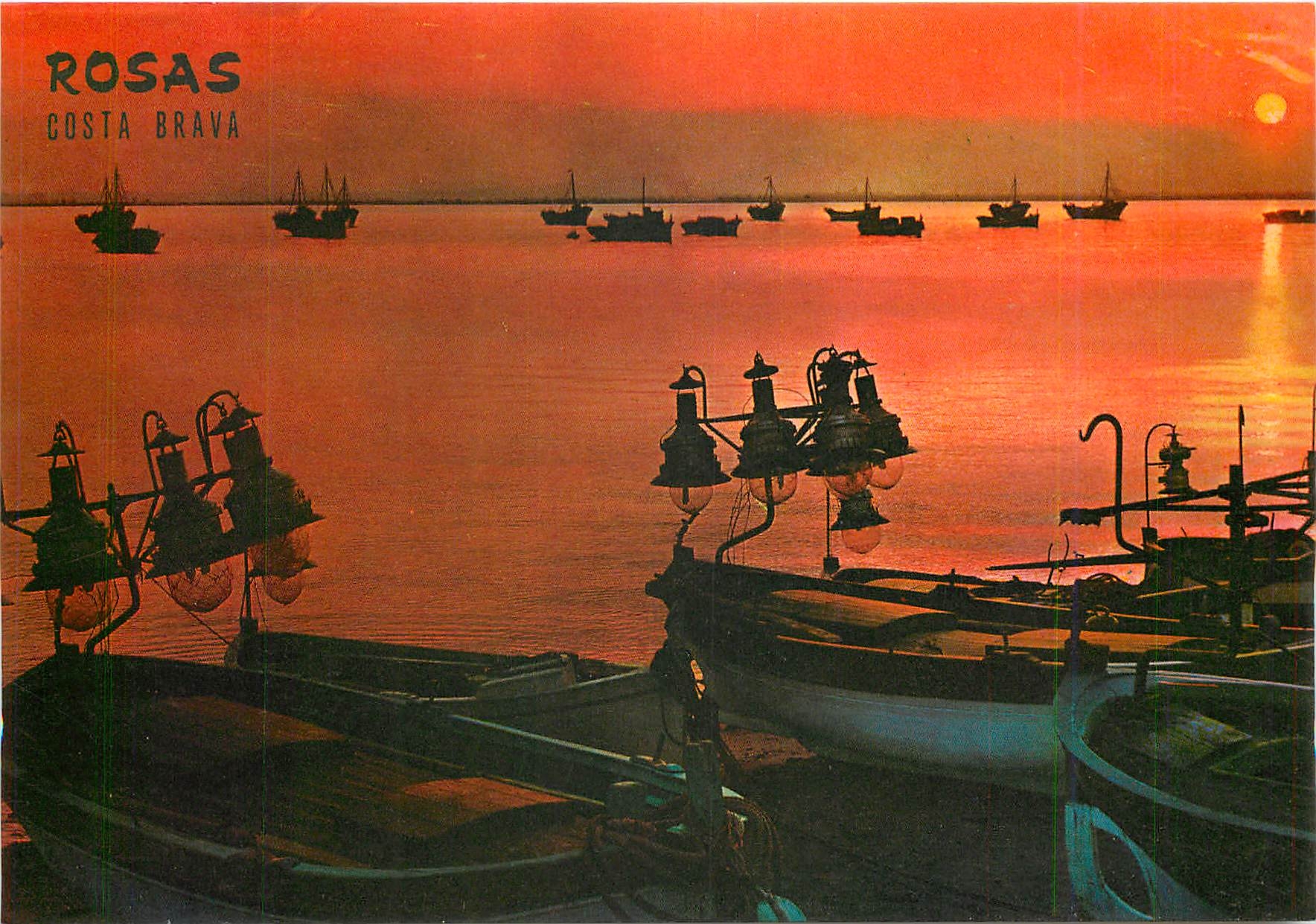 CPM Rosas Costa Brava Un magique coucher du soleil qu'on vois souvent