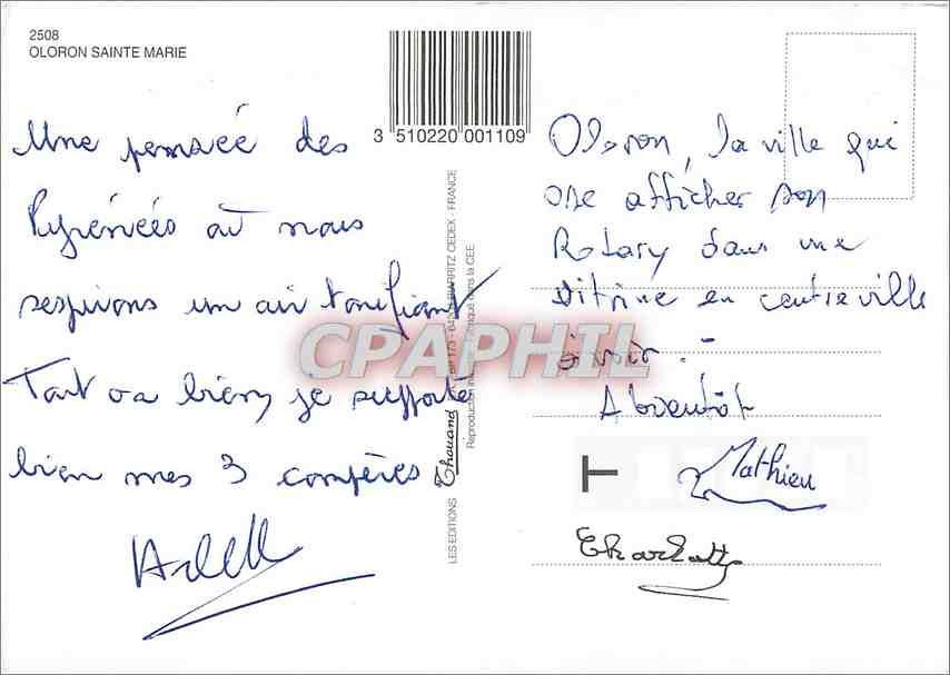 CPM Oloron Sainte Marie — Rückseite