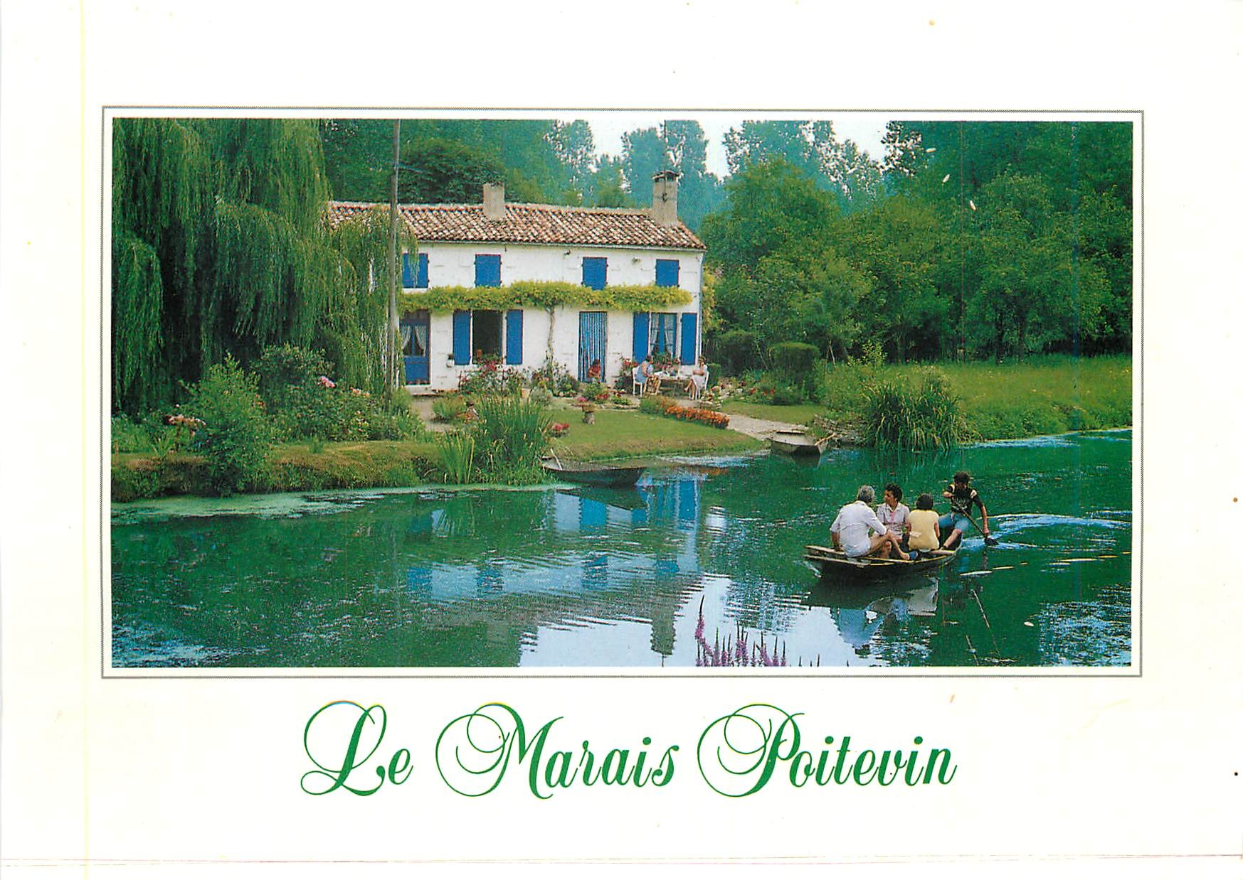CPM Le Marais Poitevin La Venise verte les bords de la Sevre