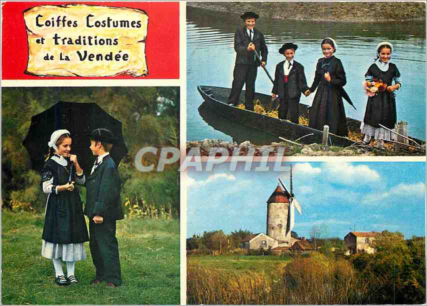 Coiffes et costumes de La Vendée — Édition de l'État de l'Estuaire — n°85-074