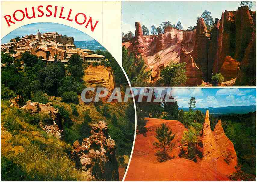 CPM Roussillon (Vaucluse) Vue generale cirque des Aiguilles