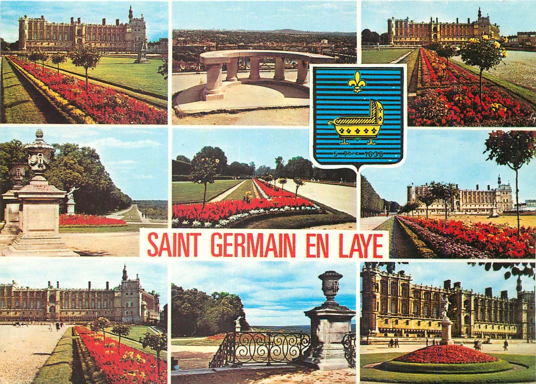 CPM Saint Germain en Laye (Yvelines) Divers aspects du chateau
