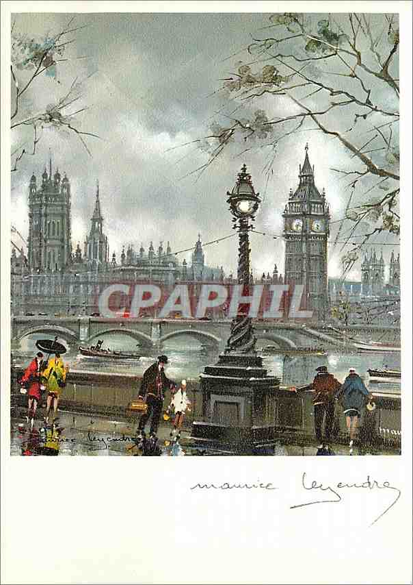 CPM M Legendre London Big Ben and Houses of Parliament
