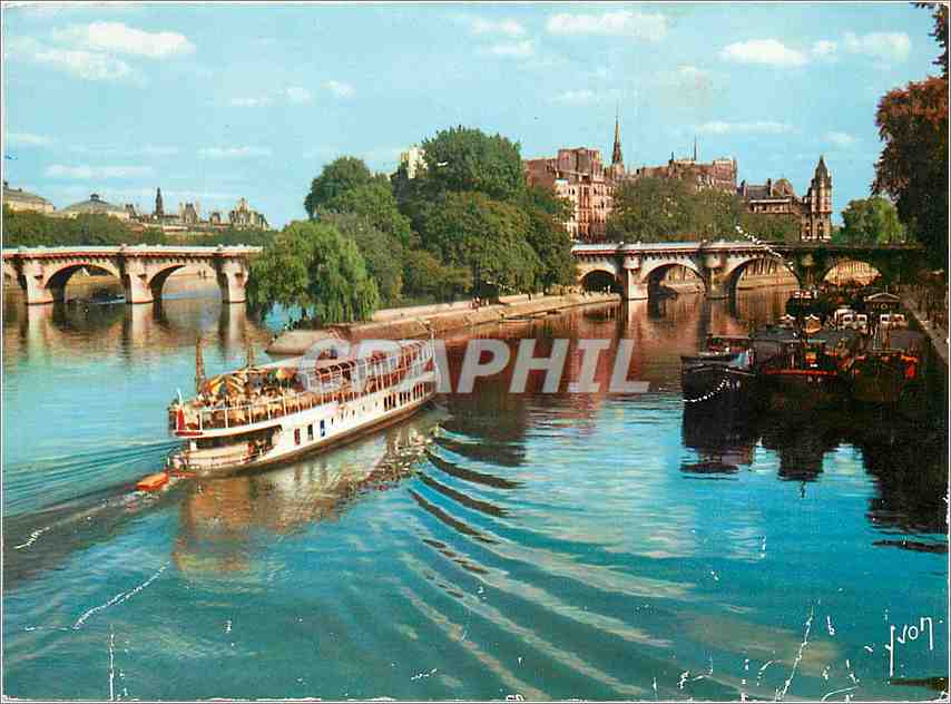 CPM Paris Promenade en bateau sur la Seine