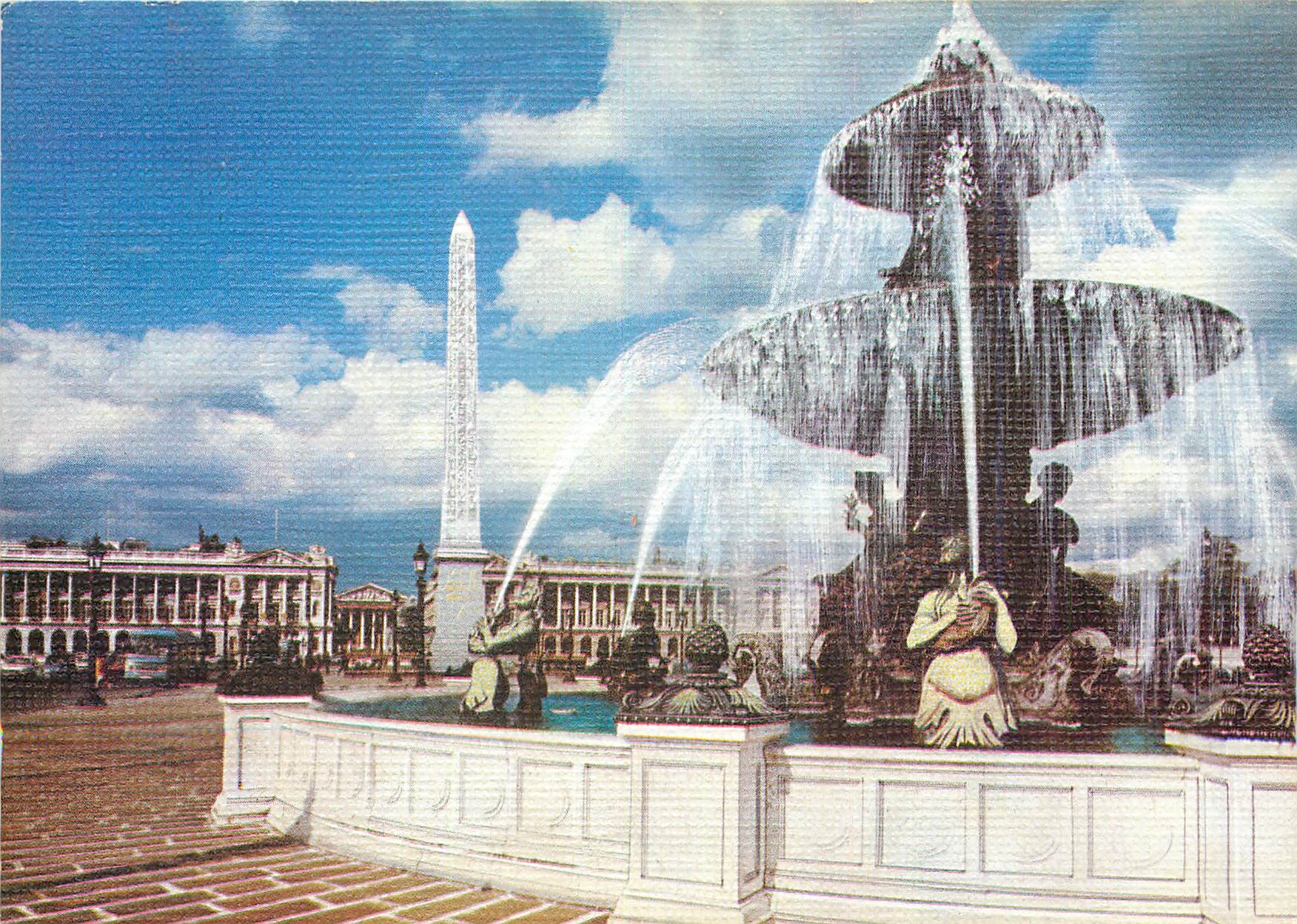 CPM La Place de la concorde et l'Obelisque