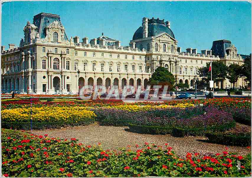 CPM Paris Le palais du Louvre et les Jardins