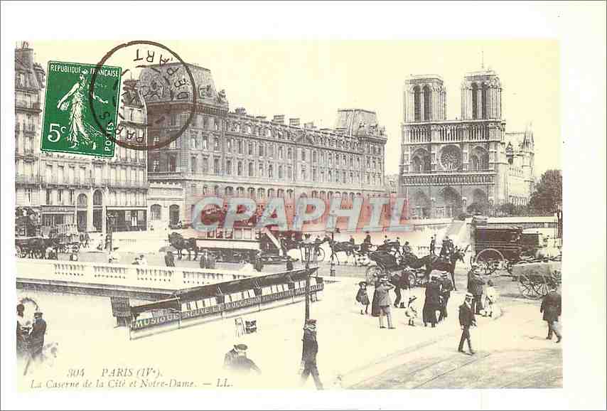 CPM Paris (IVe)La Caserne de la Cite et N D