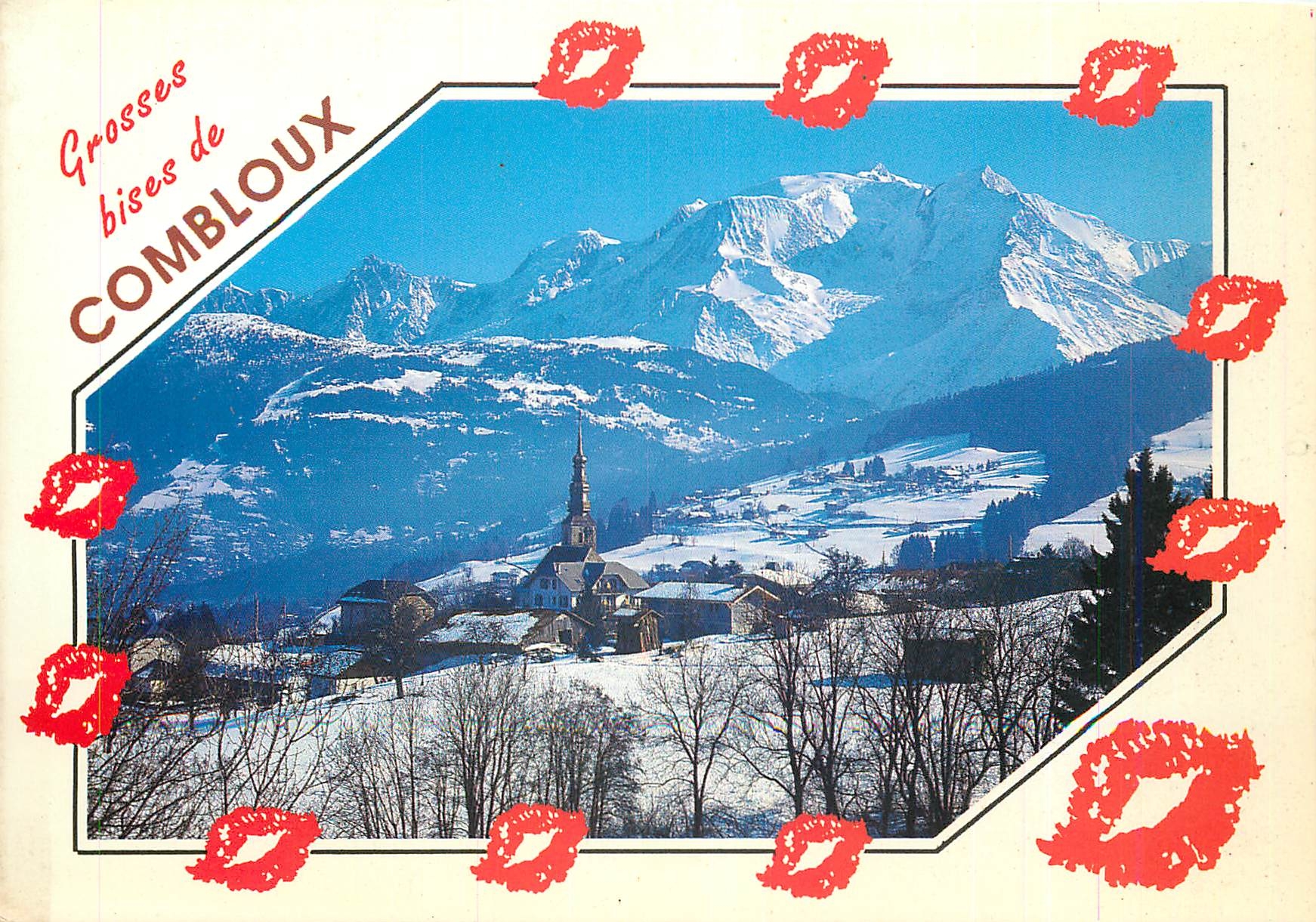 Combloux — vue de montagne enneigée — Éditions Cellard