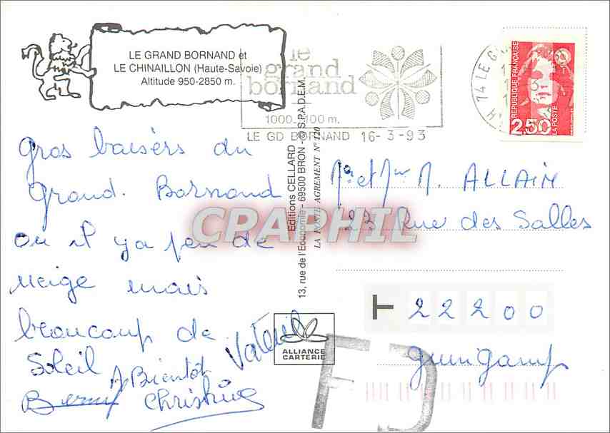 Soleil et Ski — Chinaillon et Grand Bornand — Éditions Cellard — Back