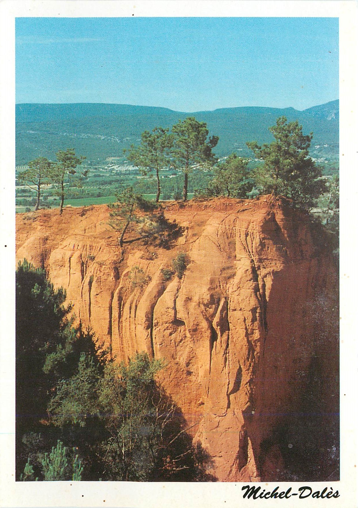 Ansicht der roten Klippen von Michel-Dalès — Provençal Colorado — Yves Michel-Dalès