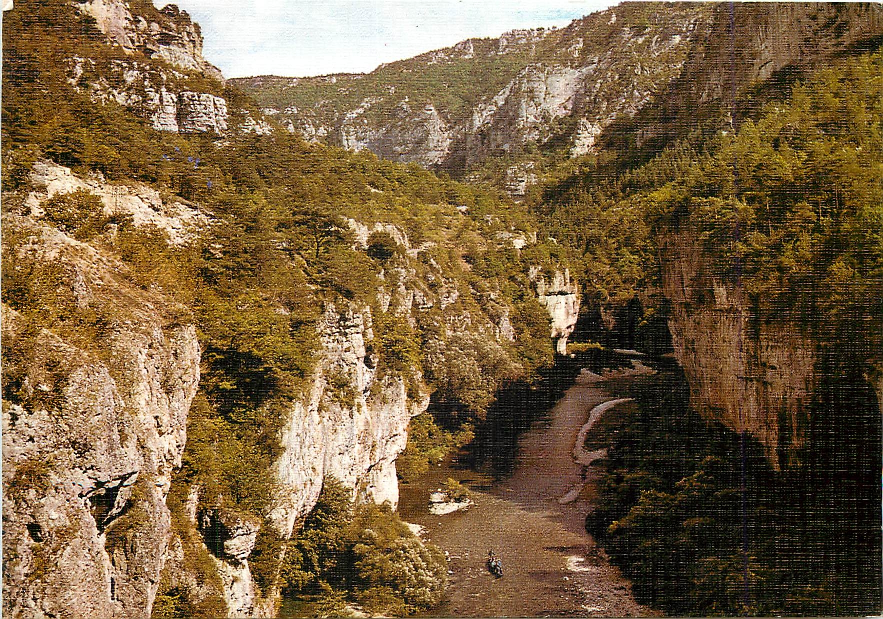 CPM La Lozerne Pittoresque Gorges du Tarn Les Detroits