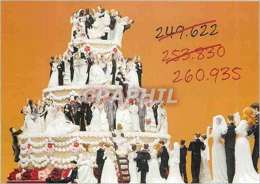 CPM Rendez vous be a 10 ans Mariage