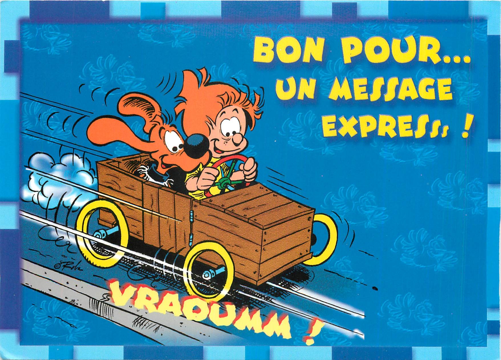 CPM Bon Pour un message Epres Boulle et Bille