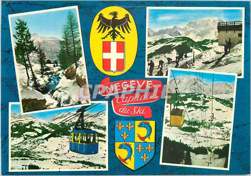 CPM La Capitale de Ski Megeve (Hte Sav) alt 1113 m Souvenir