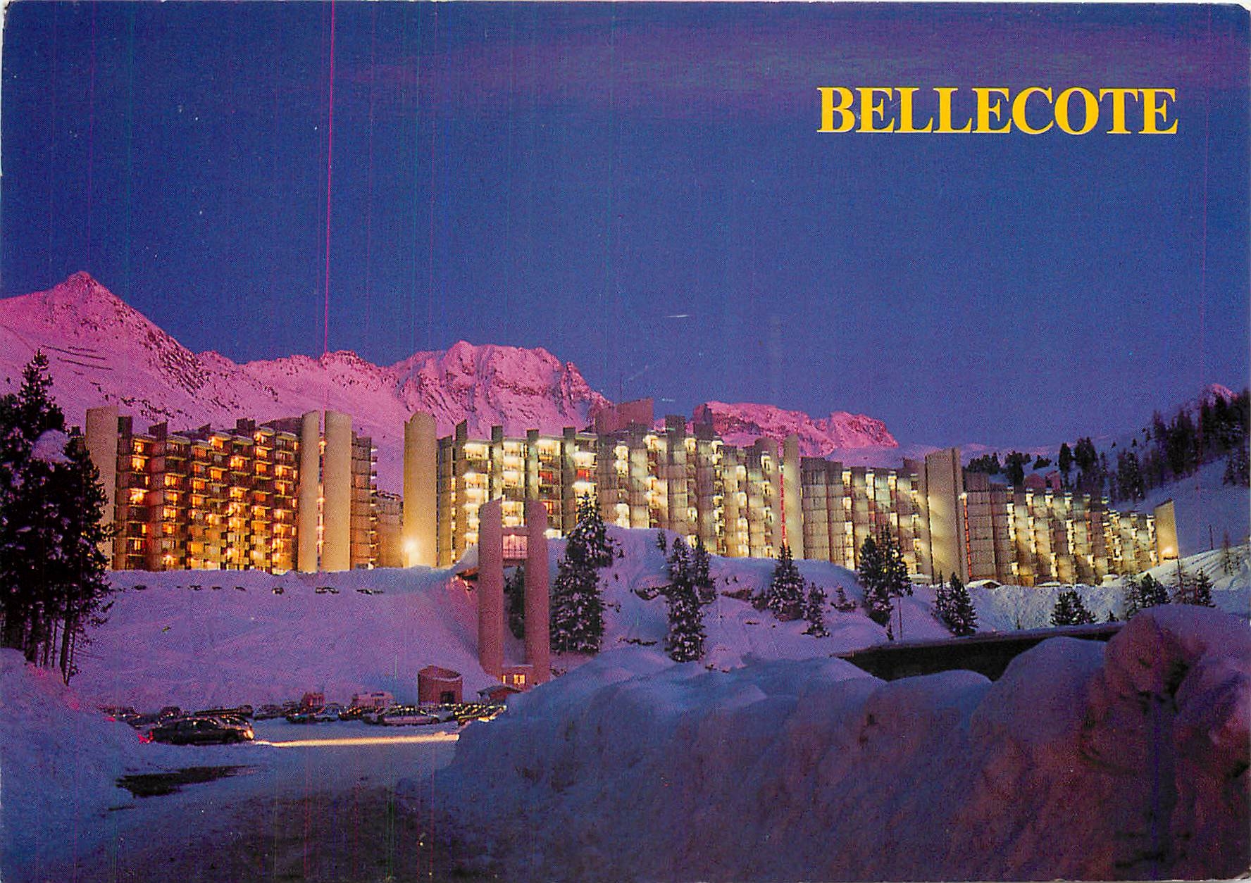 CPM Plagne Bellecote (Savoie france) La Station By Night