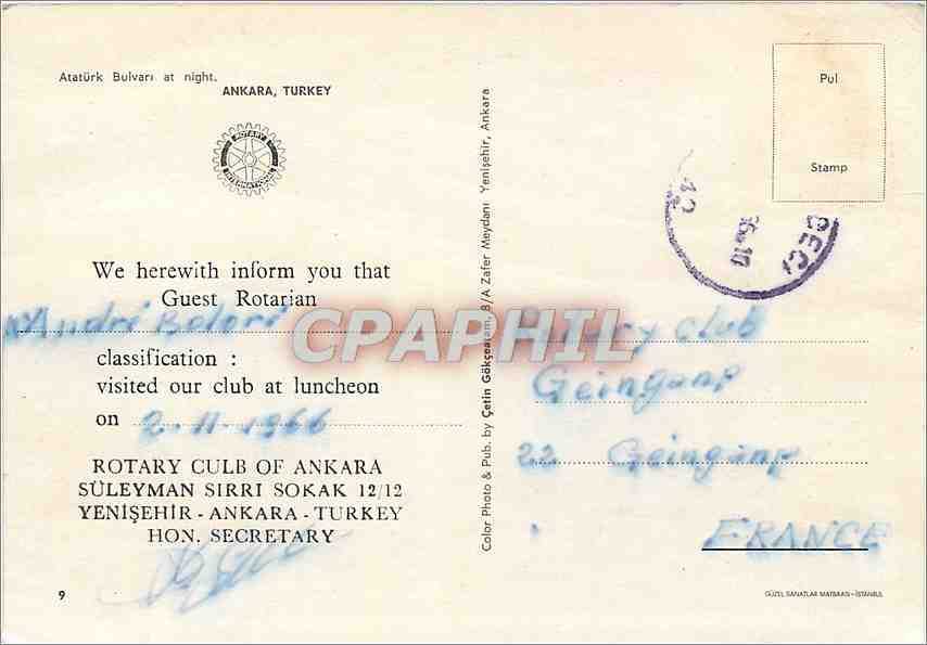 CPM Ankara Turkey — Verso
