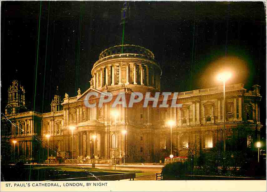 CPM St Paul's Cathedrale London By Night