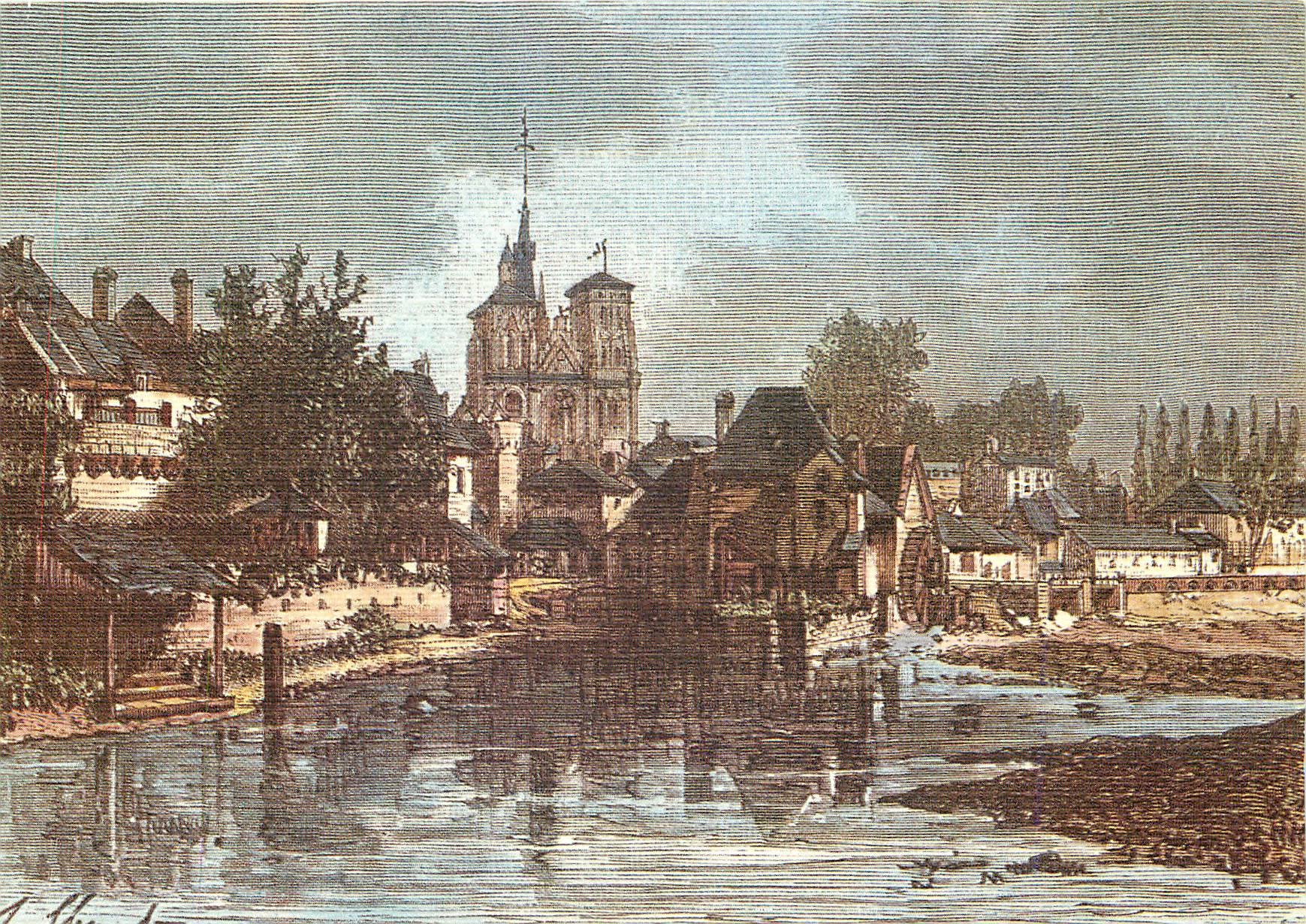 CPM Lithographie Bretagne Ancienne Guigamp