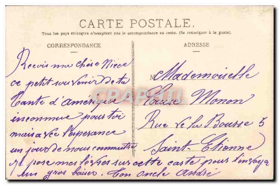 CPA Fantaisie Enfant Premiere communion — Verso