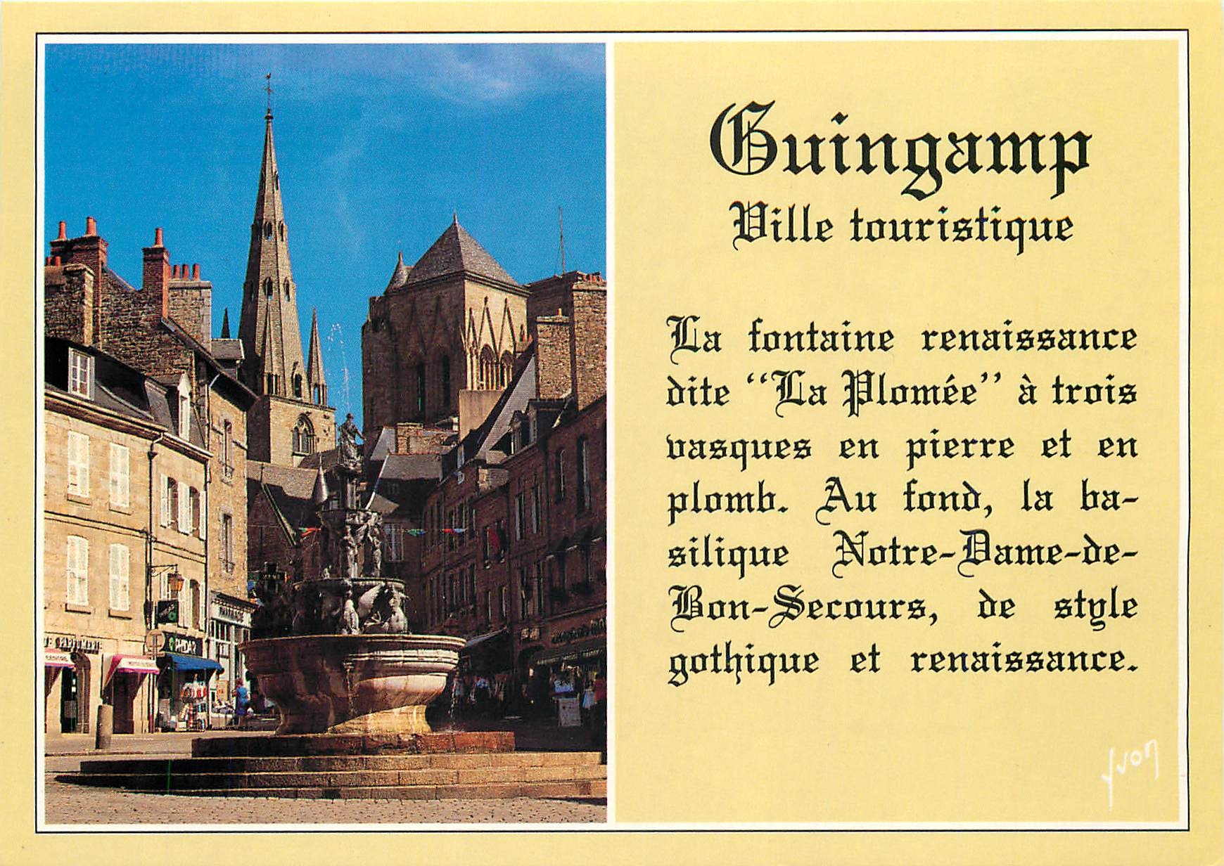 Guingamp — Ville touristique — Éditions d'art Jean-Jaurès-94-Arcuill