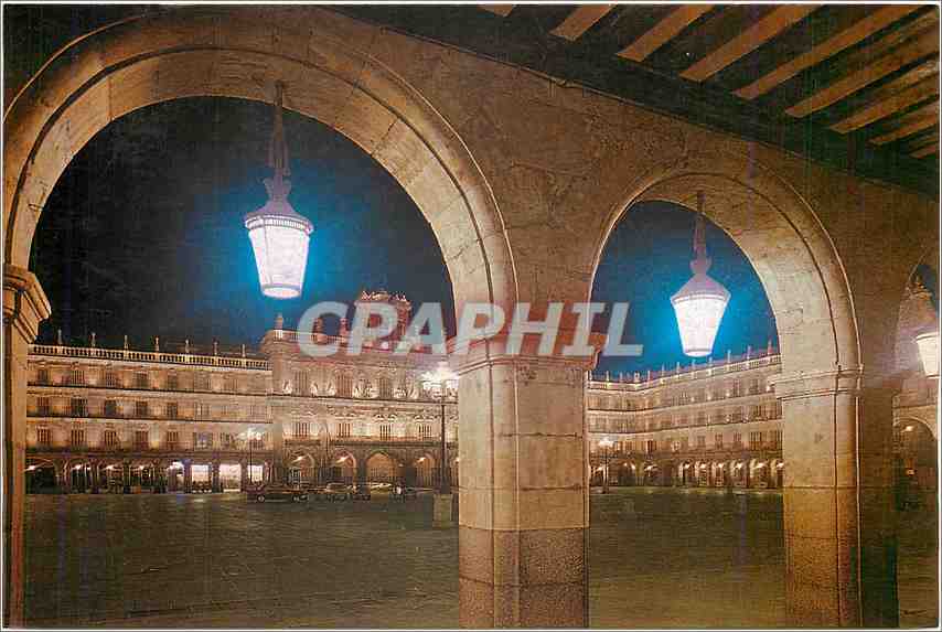 CPM Salamanca Plaza Mayor Vista nocturna