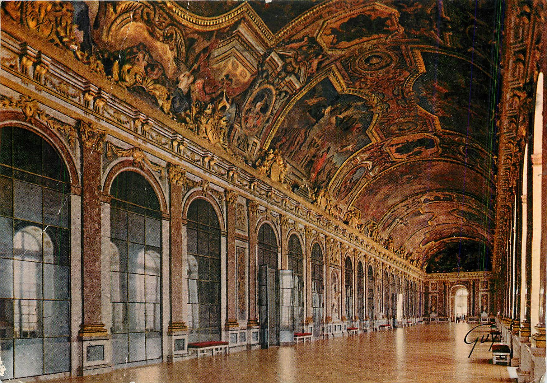 CPM Versailles et ses Merveilles le chateau la Galerie des Glaces