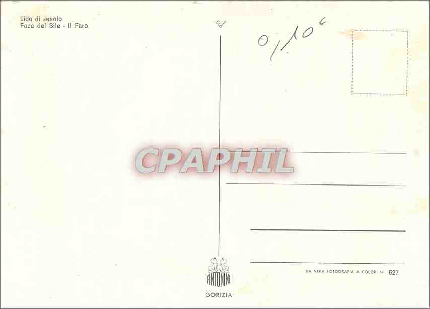 CPM Lido di Jesolo Foce del Sile Il Faro — Rückseite